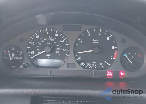 1998 BMW 328Is из США, поврежденный, VIN WBABG1329WET07165